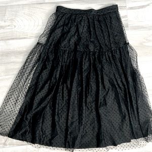 HM Black Midi Tulle Skirt (6)